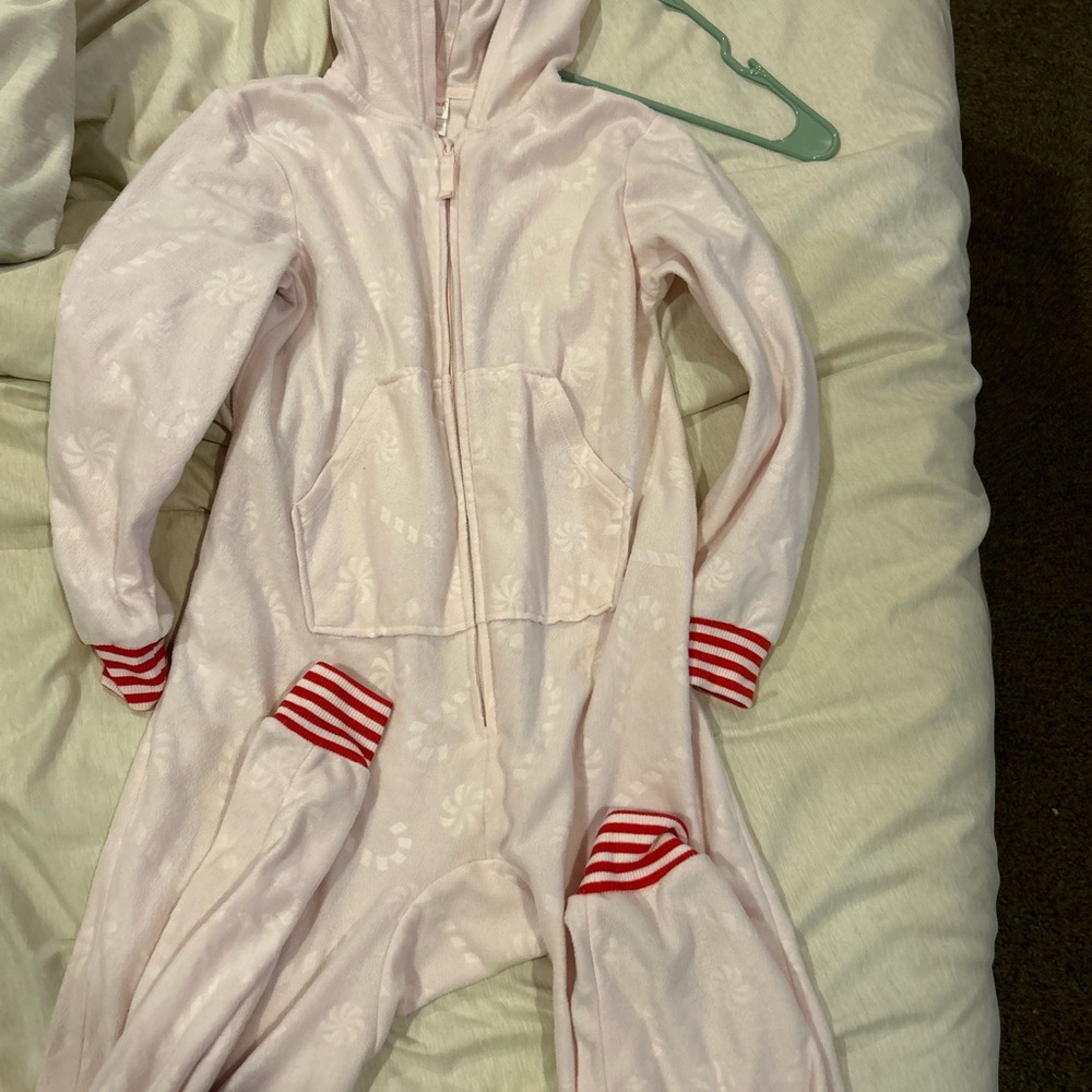 Cat & Jack Pink One Piece with Red Stripes
